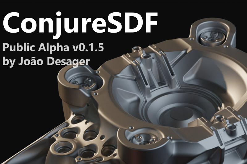 Blender插件-中文汉化硬表面非破坏性布尔建模工具 ConjureSDF v0.1.5