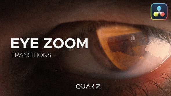 达芬奇模板-眼睛视野缩放转场预设 Eye Zoom Transitions for Davinci Resolve