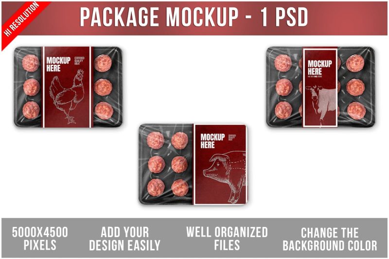 生鲜肉丸包装样机素材 (PSD) package-of-meatballs-mockup