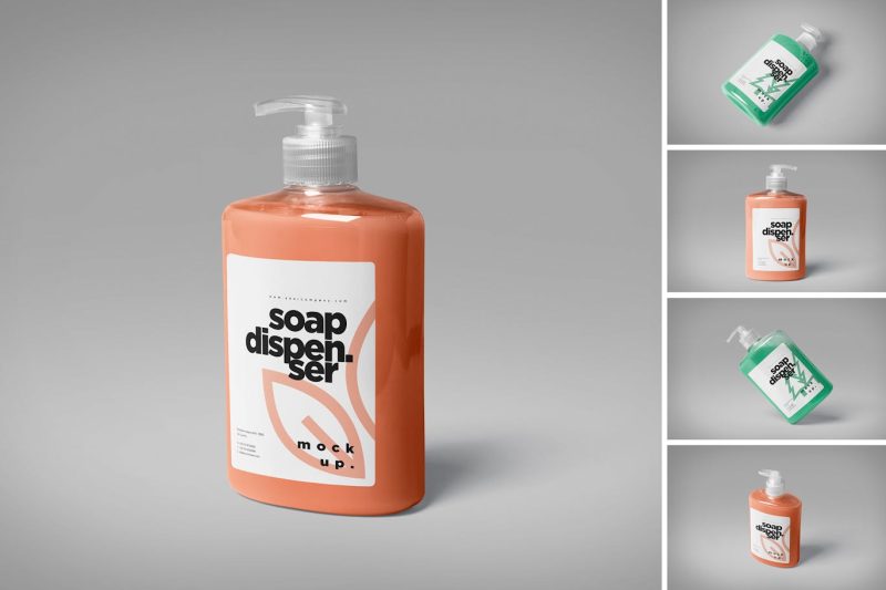 洗手液泵瓶样机素材 (PSD) pump-bottle-mockup