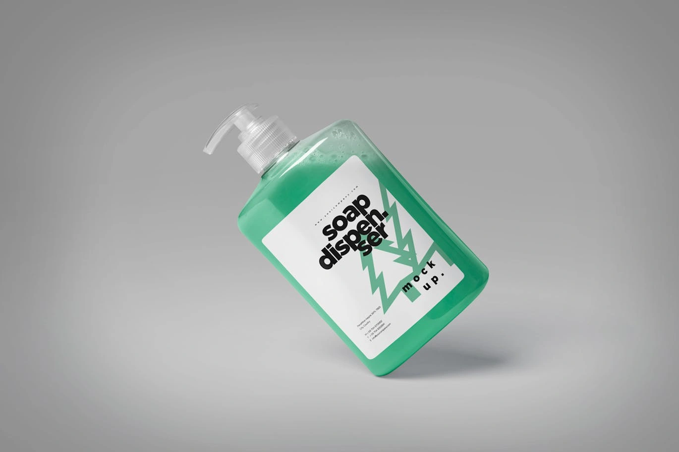 洗手液泵瓶样机素材 (PSD)