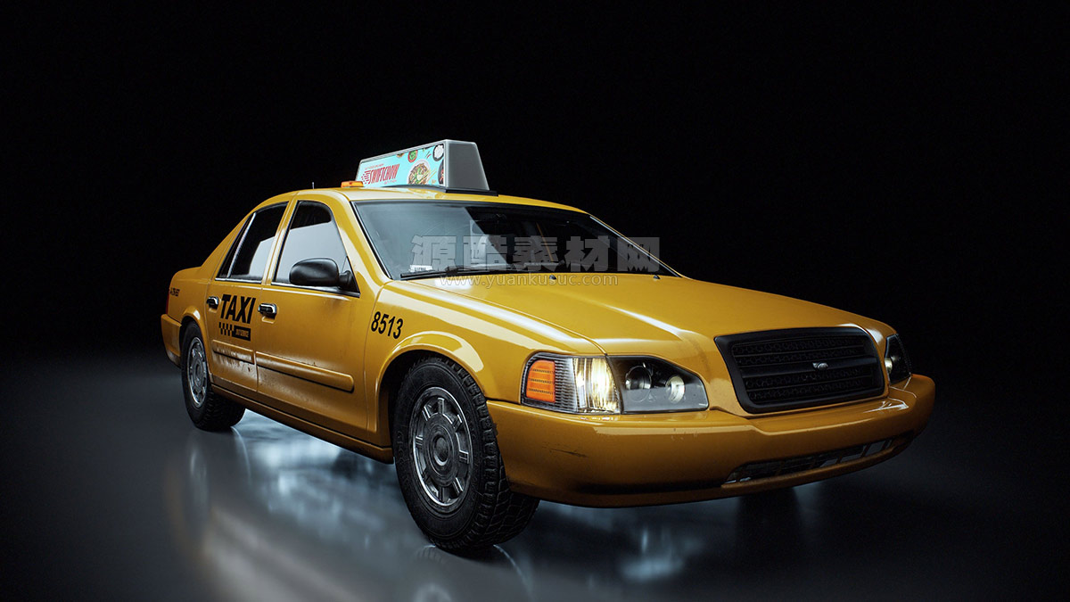 公交出租车警车卡车校车汽车模型3D模型 KitBash3D – City Cars: Municipal