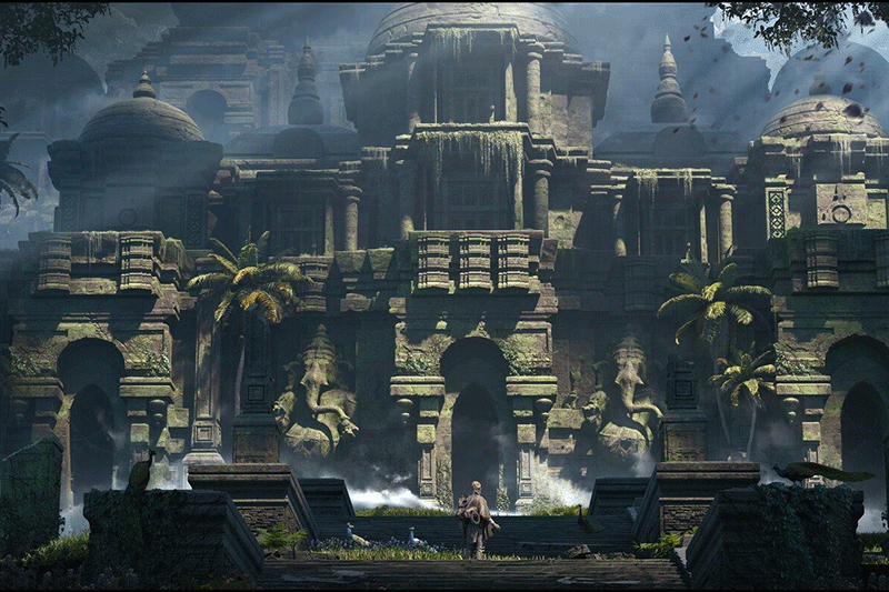 印度神像寺庙模型佛像雕塑建筑模型3D模型(Blender/FBX格式) Temple Architecture Pack + Indian Deities sculpture Bundle