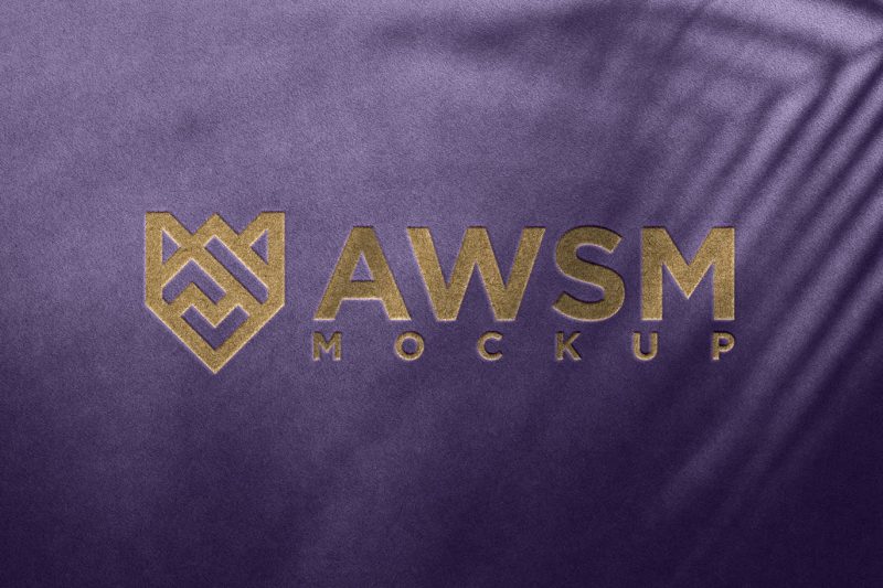 箔压机徽标样机素材 (PSD,JPG) foil-press-logo-mockup