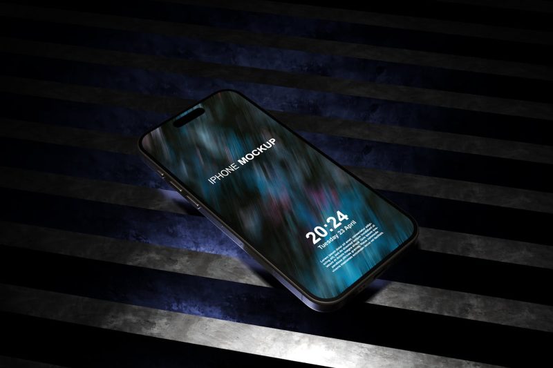 iPhone 15 Pro 样机素材 (PSD,JPG) iphone-15-pro-mockup