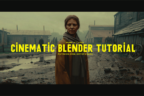 Blender教程-电影感场景建模渲染教程(中文字幕) Cinematic Blender Tutorial: Home At Last