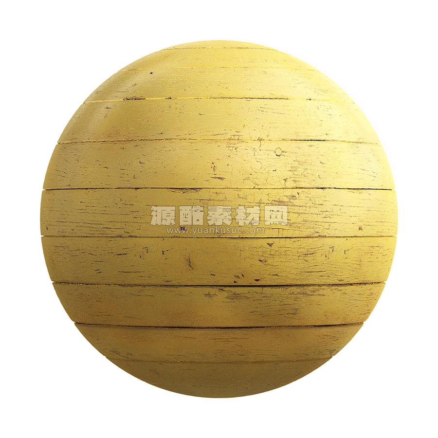 黄色木板贴图材质18_45 yellow_painted_wooden_planks_pbr