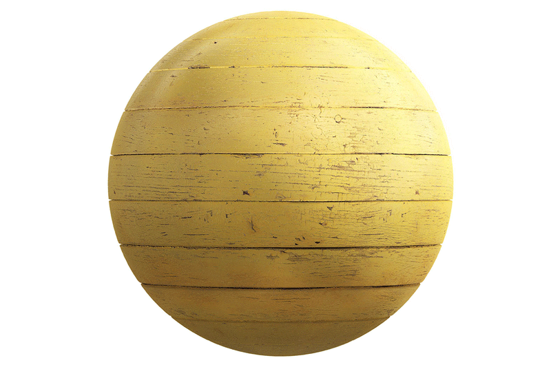 黄色木板贴图材质18_45 yellow_painted_wooden_planks_pbr