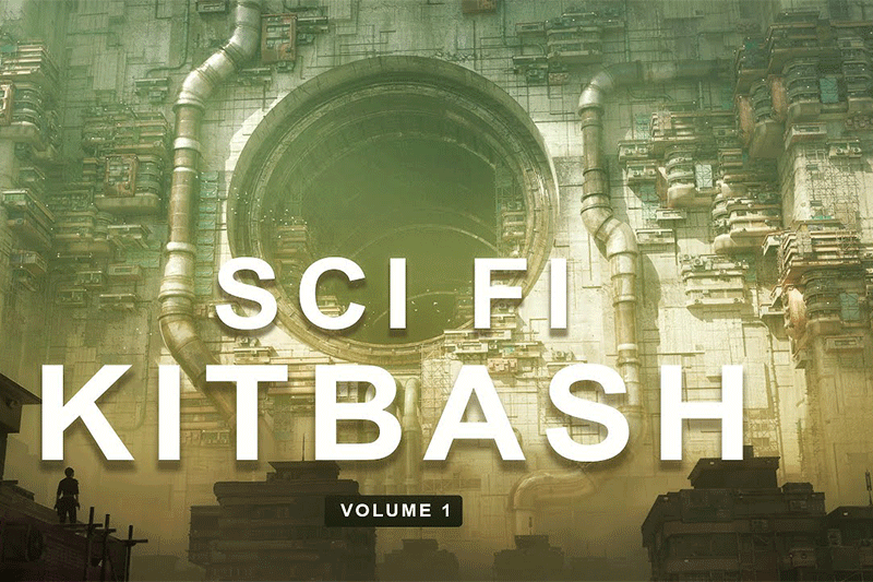 Blender85个科幻城市建筑场景资产预设3D模型 Artstation – Sci Fi Kitbash – Volume 1