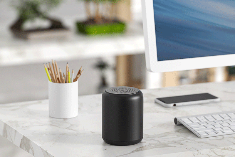 C4D工程-蓝牙音箱桌面场景渲染工程蓝牙音响C4D模型