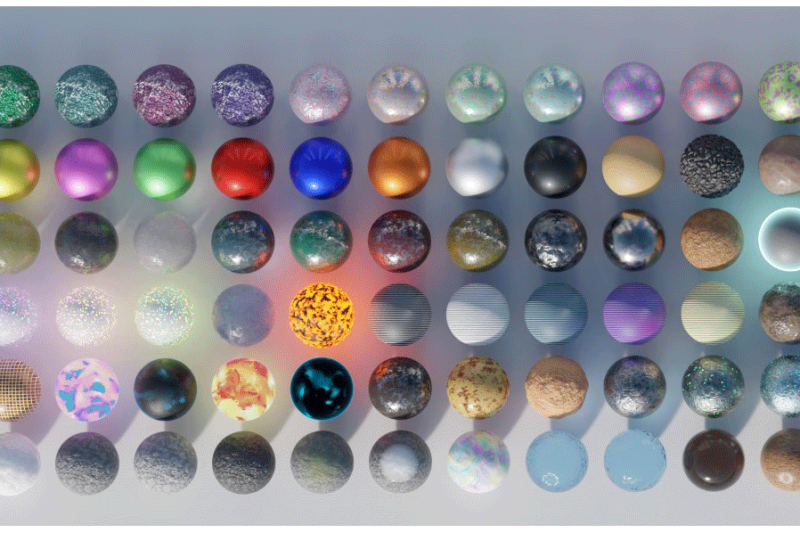 Blender预设-128种车漆岩石玻璃瓷砖程序化材质预设包 Alt Tab 128 Materials Pack
