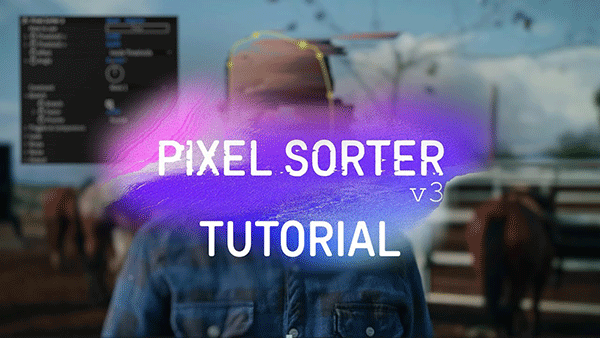 达芬奇插件-像素拉伸撕裂分离特效 Pixel Sorter for Resolve v3.0.0 Win