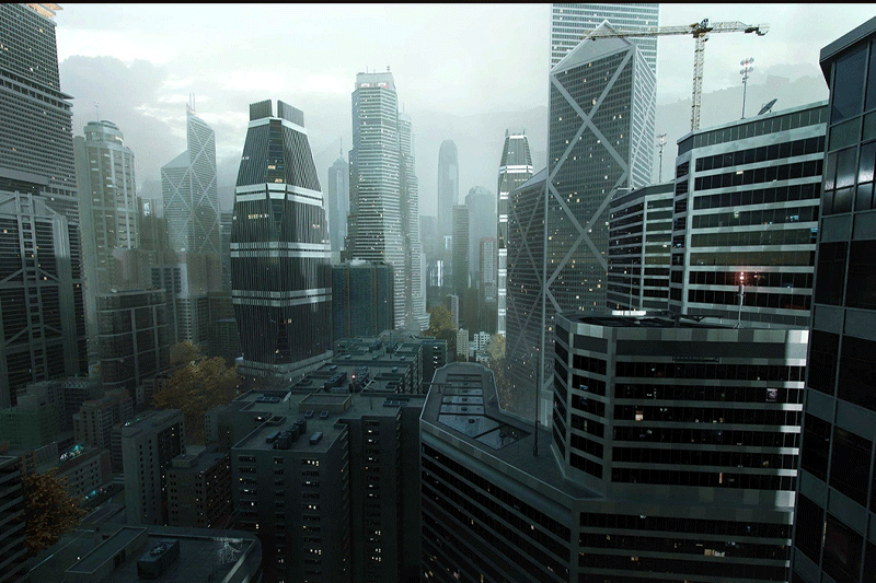 香港建筑街道城市高楼大厦模型3D模型 kitbash3d hongkong