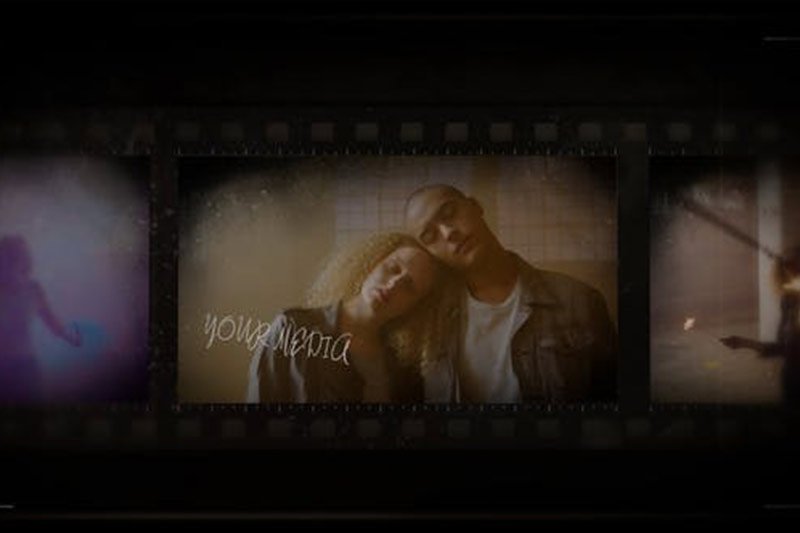 PR模板-复古电影胶片卷轴幻灯片开场片头动画模板 Vintage Film Titles Motion Graphics Templates