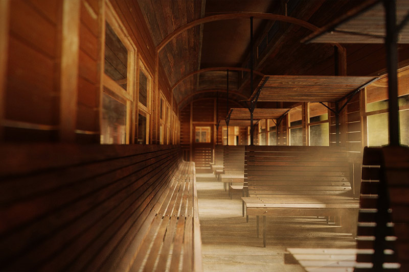 中世纪西部复古仓库破旧木屋房屋建筑模型3D模型 kitbash3d outlaw