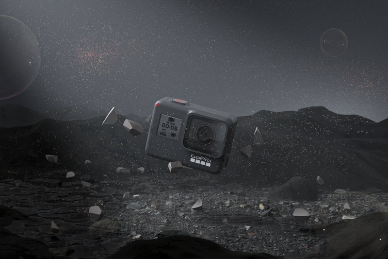 C4D工程-Gopro运动相机场景渲染工程Gopro相机C4D模型