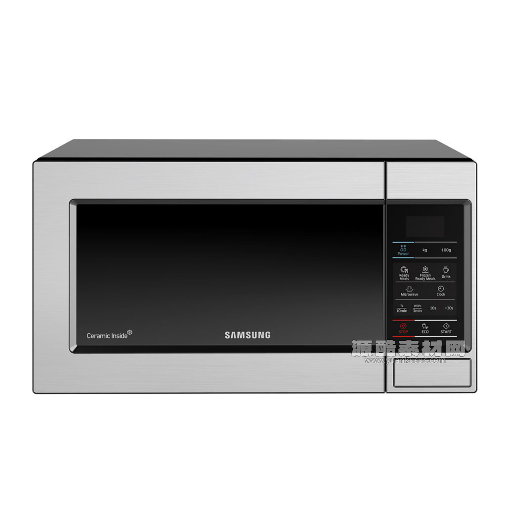 微波炉模型电器3D模型 ME83M-B3 Solo Microwave by Samsung