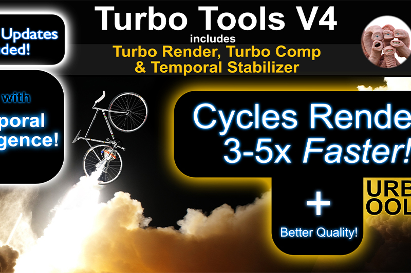 Blender插件-加速渲染工具 Turbo Tools v4.1.3