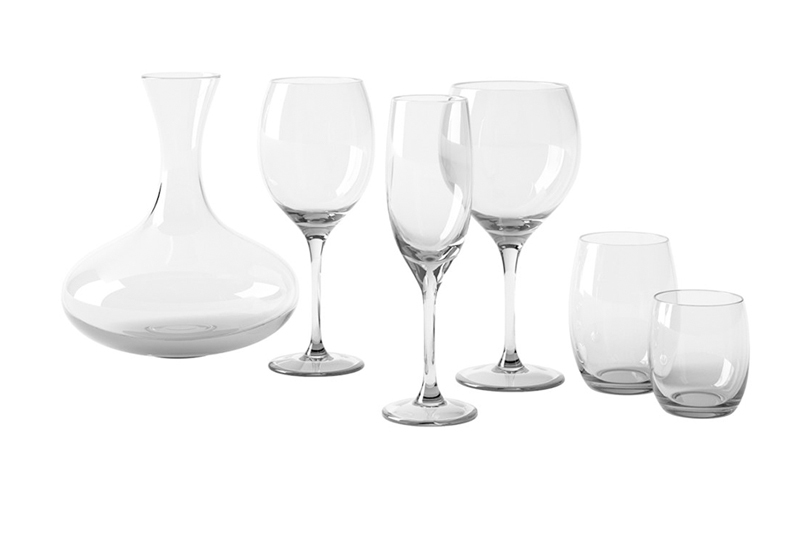 高脚杯模型醒酒瓶模型3D模型（C4D,FBX）