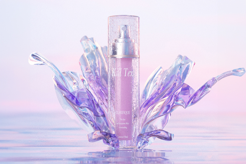 C4D工程-花瓣美妆喷雾产品场景渲染工程美妆喷雾产品C4D模型