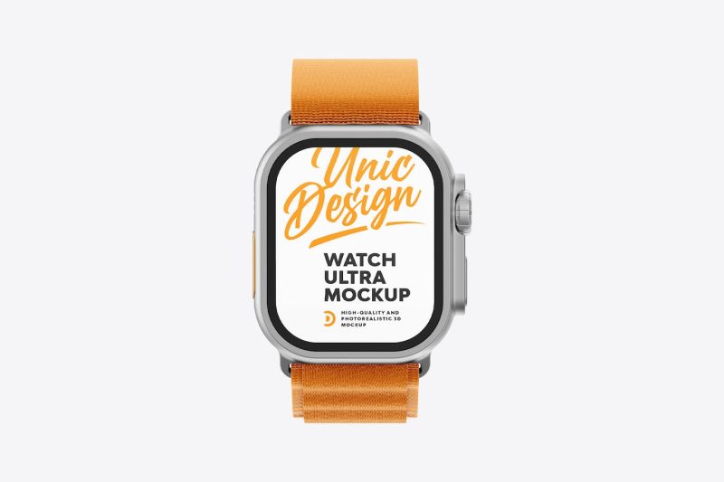 Apple Watch Ultra 样机素材 (PSD) watch-ultra-mockup