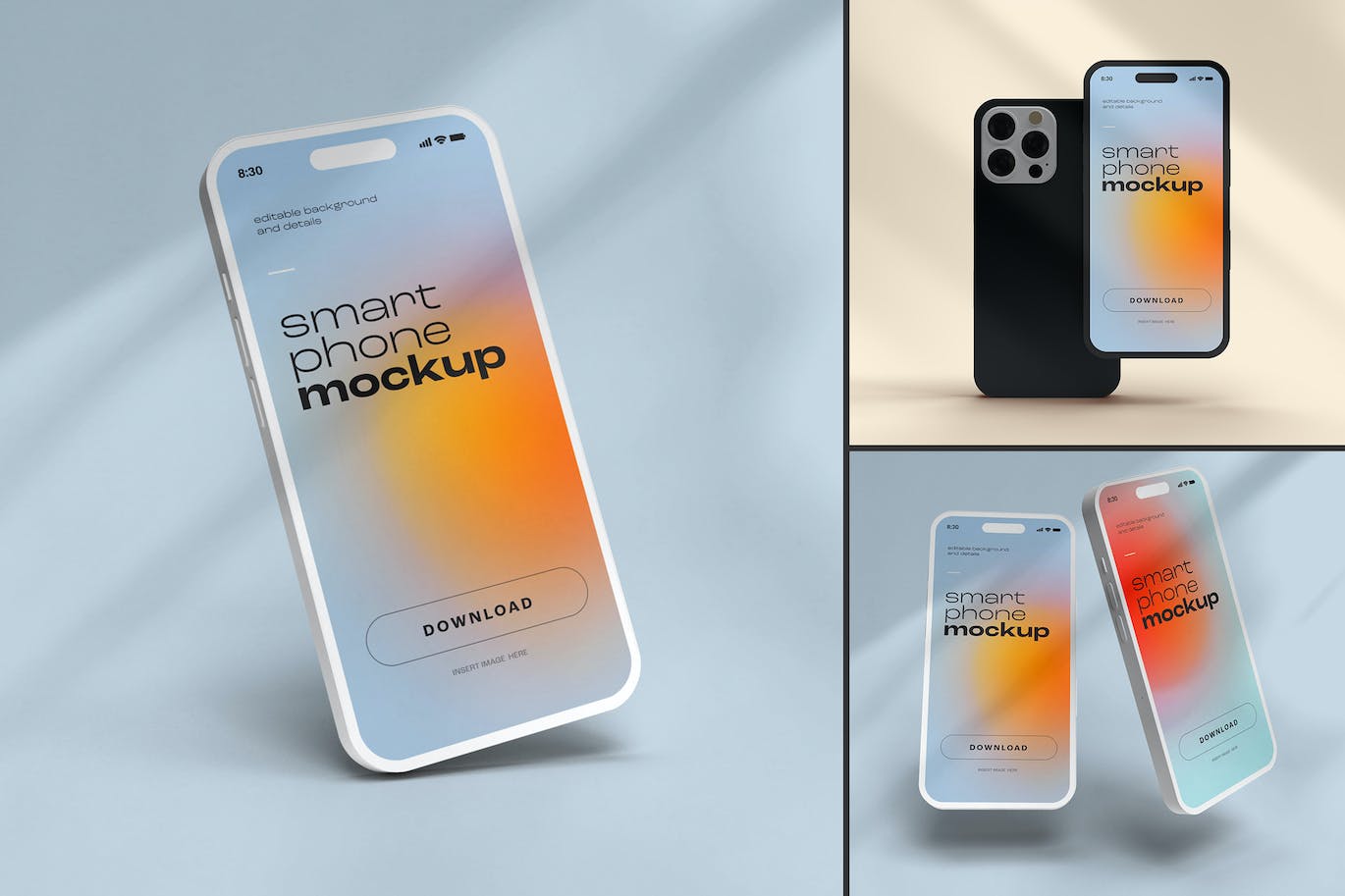 iPhone 14 Pro 样机素材（PSD）iphone-14-pro-mockup