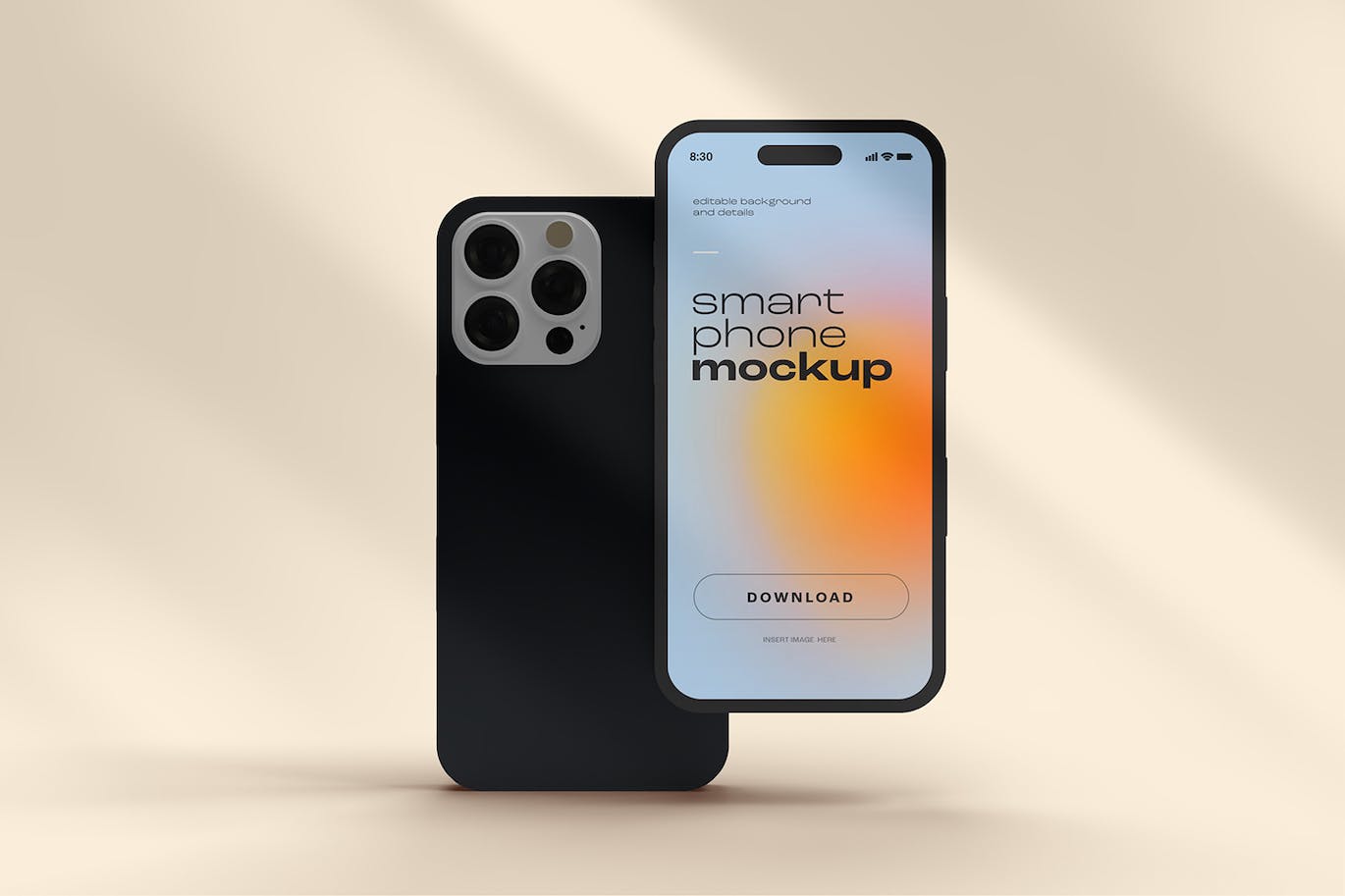 iPhone 14 Pro 样机素材（PSD）iphone-14-pro-mockup