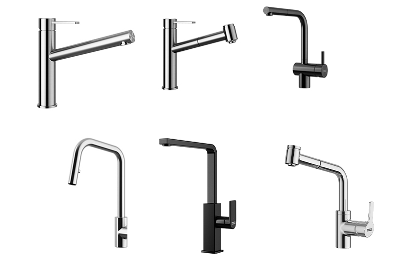 5个厨房水龙头模型3D模型下载 (C4D.FBX)