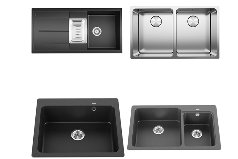 4个厨房水槽模型3D模型(C4D,FBX)