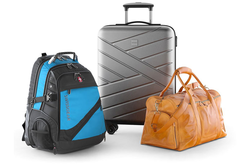 行李箱模型双肩背包模型3D模型