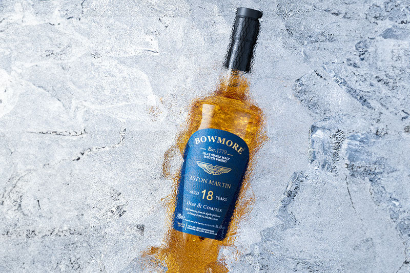 C4D工程-冰块威士忌酒场景渲染工程酒瓶模型C4D模型