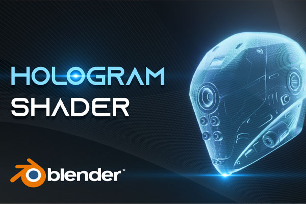Blender预设-科幻全息投影效果着色器 Hologram Effect Shader