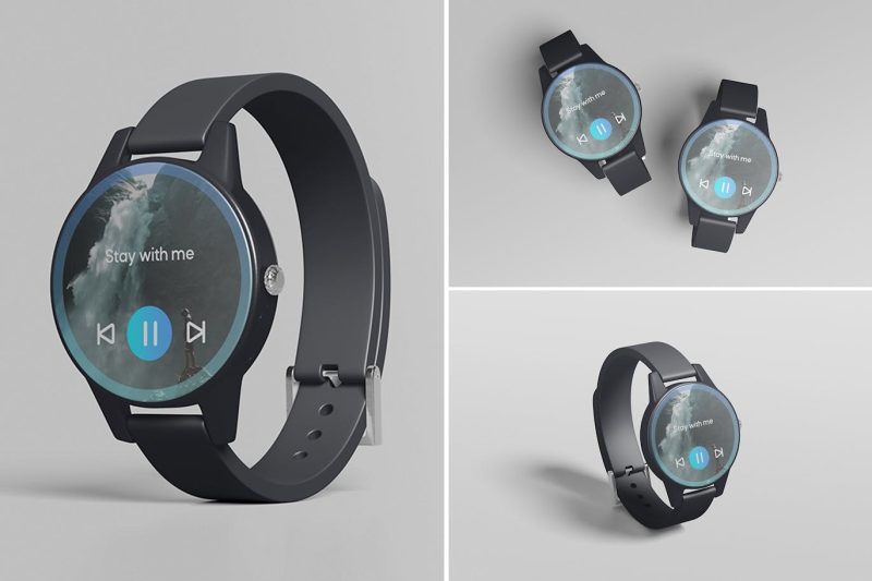 智能手表样机素材 (PSD,PDF) smart-watch-mockup