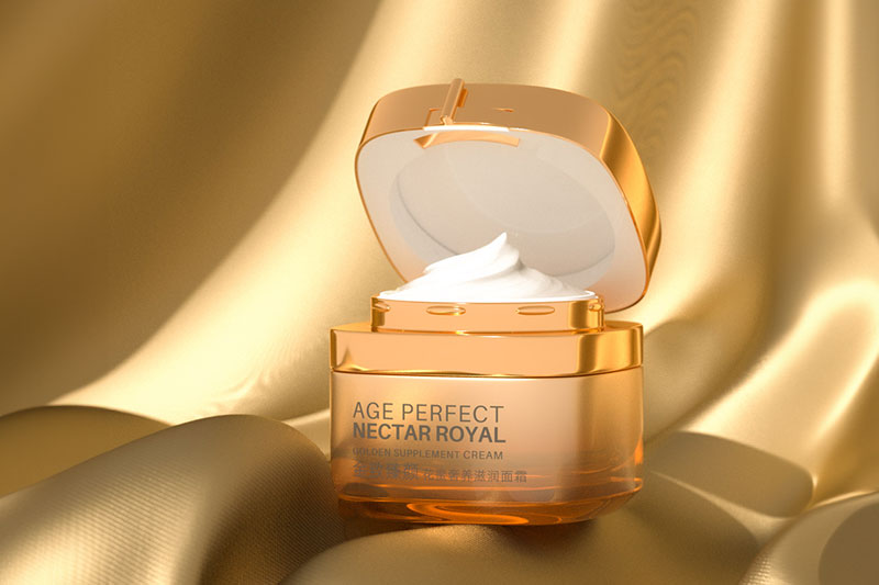 C4D工程-面霜布料场景渲染工程面霜模型C4D模型