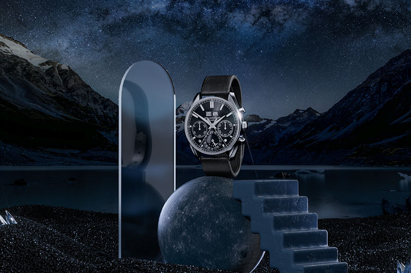 C4D工程-手表夜晚星空场景渲染工程手表模型C4D模型