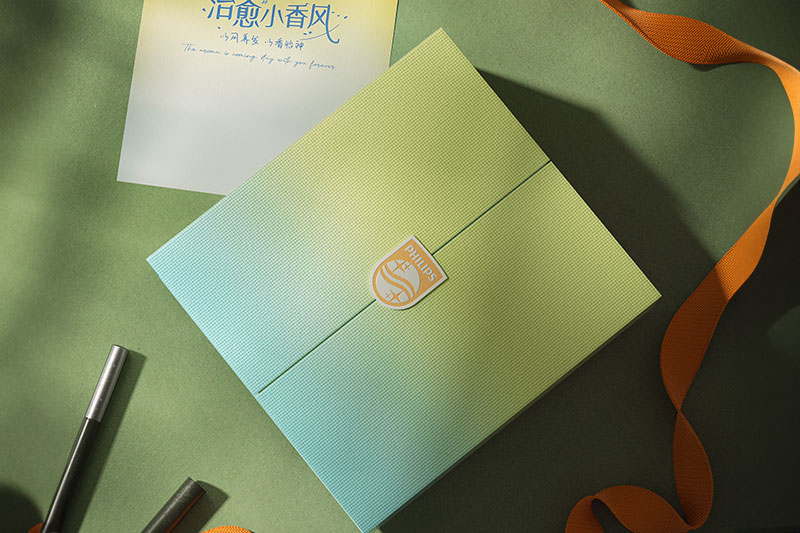 C4D工程-PHILIPS礼盒场景渲染工程礼盒C4D模型