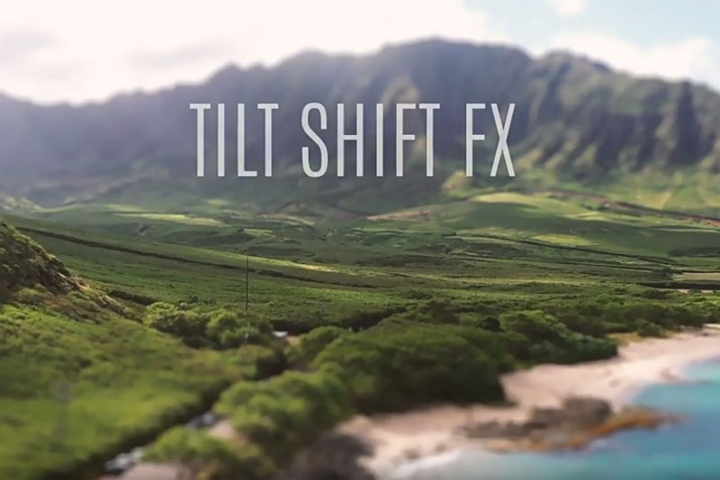 AE/PR模板-高级移轴镜头叠加倾斜移位小人国效果 Tilt Shift FX