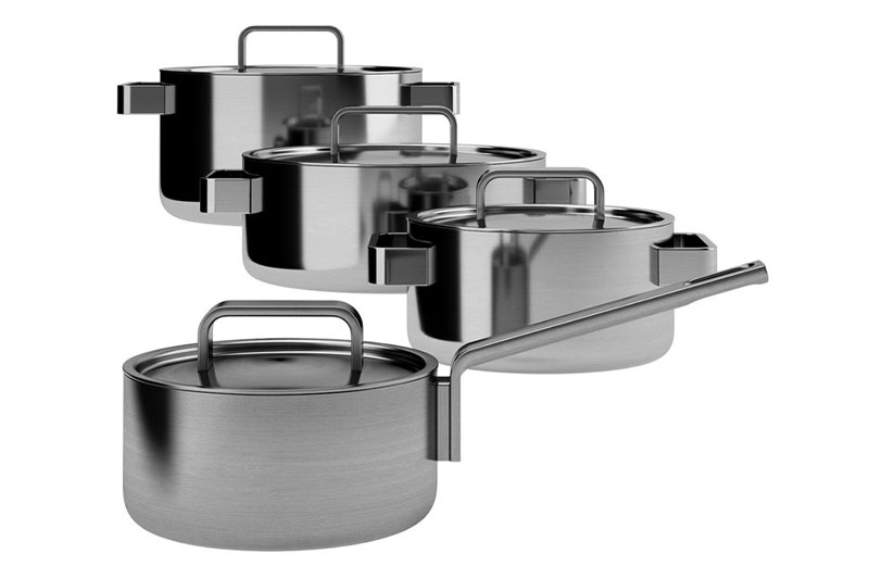 烹饪锅具模型厨房锅具3D模型 (C4D,FBX)