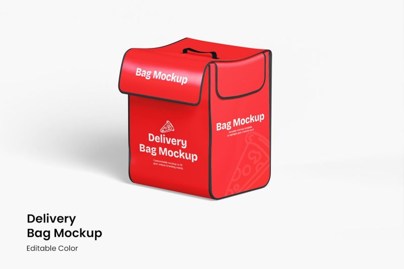 送货袋外卖箱样机素材 (PSD) delivery-bag-mockup