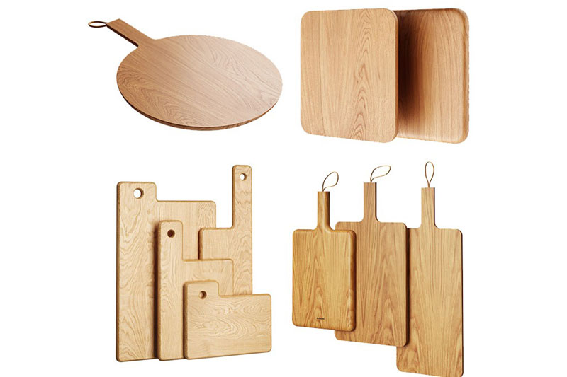 砧板模型厨房用品3D模型 (C4D,FBX)