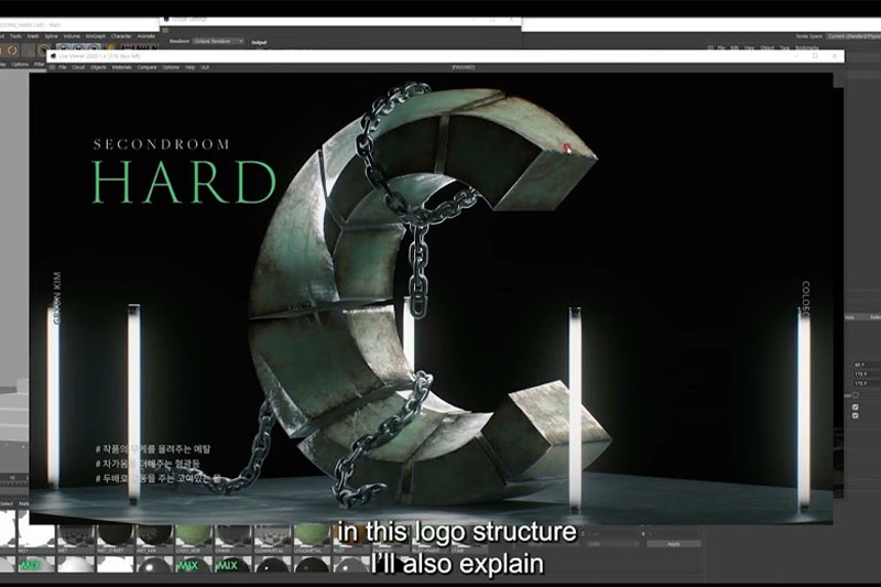 C4D教程-C4D与Octane渲染真实纹理材质效果制作高级教程 (中文字幕) Coloso Realistic Texturing with Cinema4D & Octane
