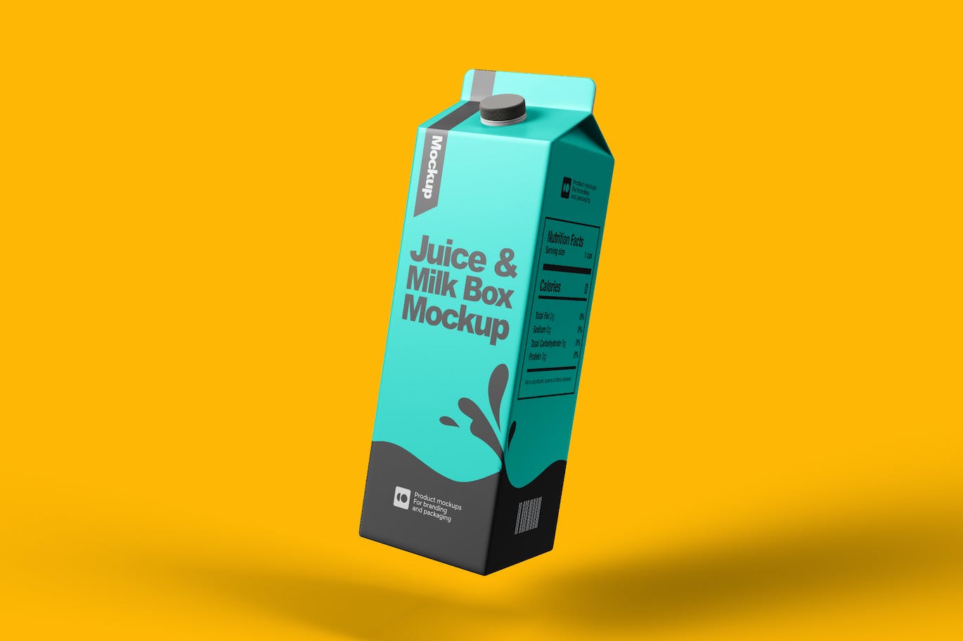 果汁和牛奶盒样机素材 (PSD) juice-milk-container-mockup