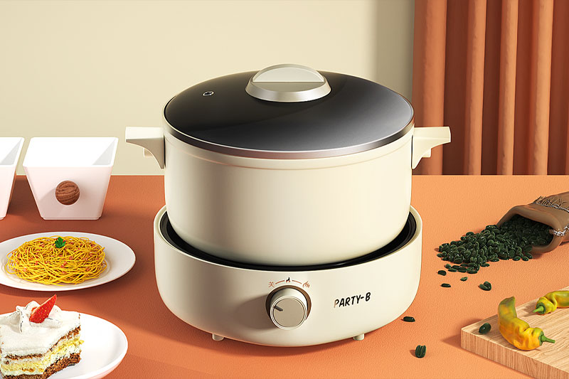 C4D工程-电饭锅场景渲染工程电饭锅模型C4D模型