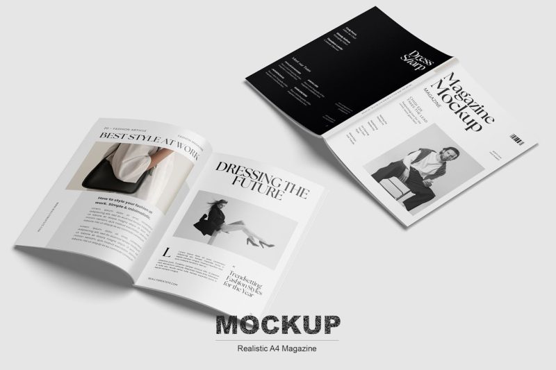 杂志书籍画册样机素材 (PSD,PDF) magazine-mockup