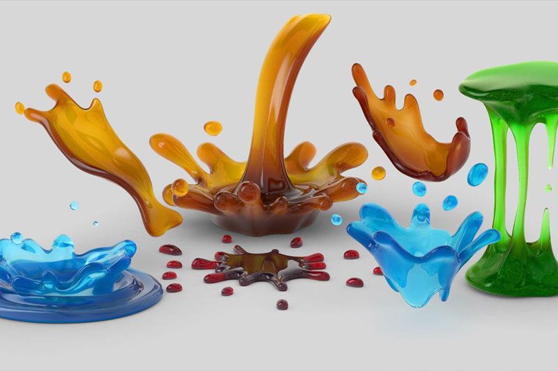 45个灰猩星GSG模型包快乐工具包：飞溅流体飞溅3D模型The Happy Toolbox – Splash