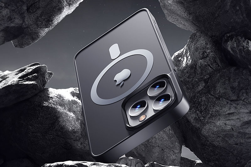 C4D工程-苹果iPhone手机岩石场景渲染工程苹果手机C4D模型