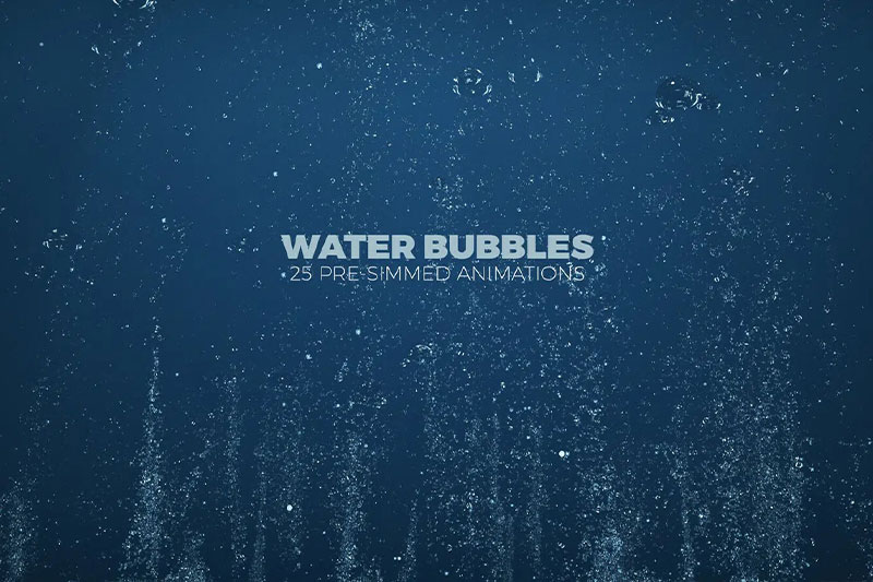 25个3D流体动态水泡动画abc资产 Fluid Effects: Water Bubbles