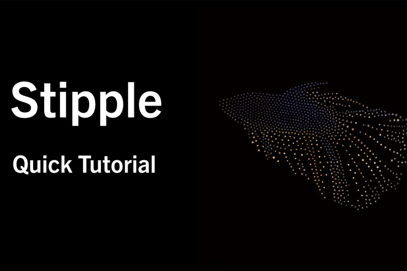 AE插件-抽象点画艺术粒子元素汇聚动画 Stipple v1.0.2 Win + 使用教程