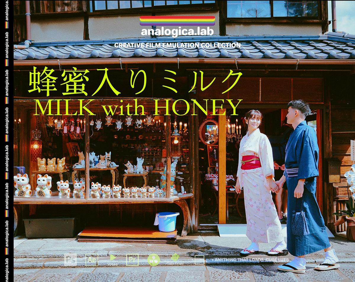 LUTs预设-清新日系风格调色预设 Analogica Lab – Milk with Honey