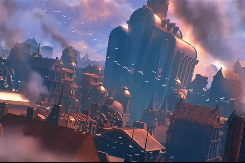 蒸汽朋克风格房屋建筑模型3D模型（FBX格式） Steampunk Kitbash + Textures For Concept And Game（FBX格式）